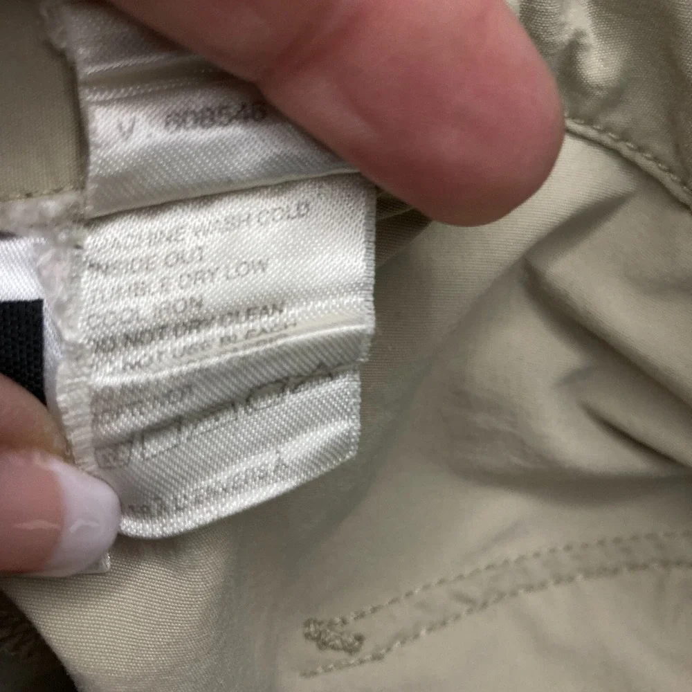 VTG The North Face Technical Hiking Khaki Nylon Cargo Pant Mens XL 38 38x29 $115